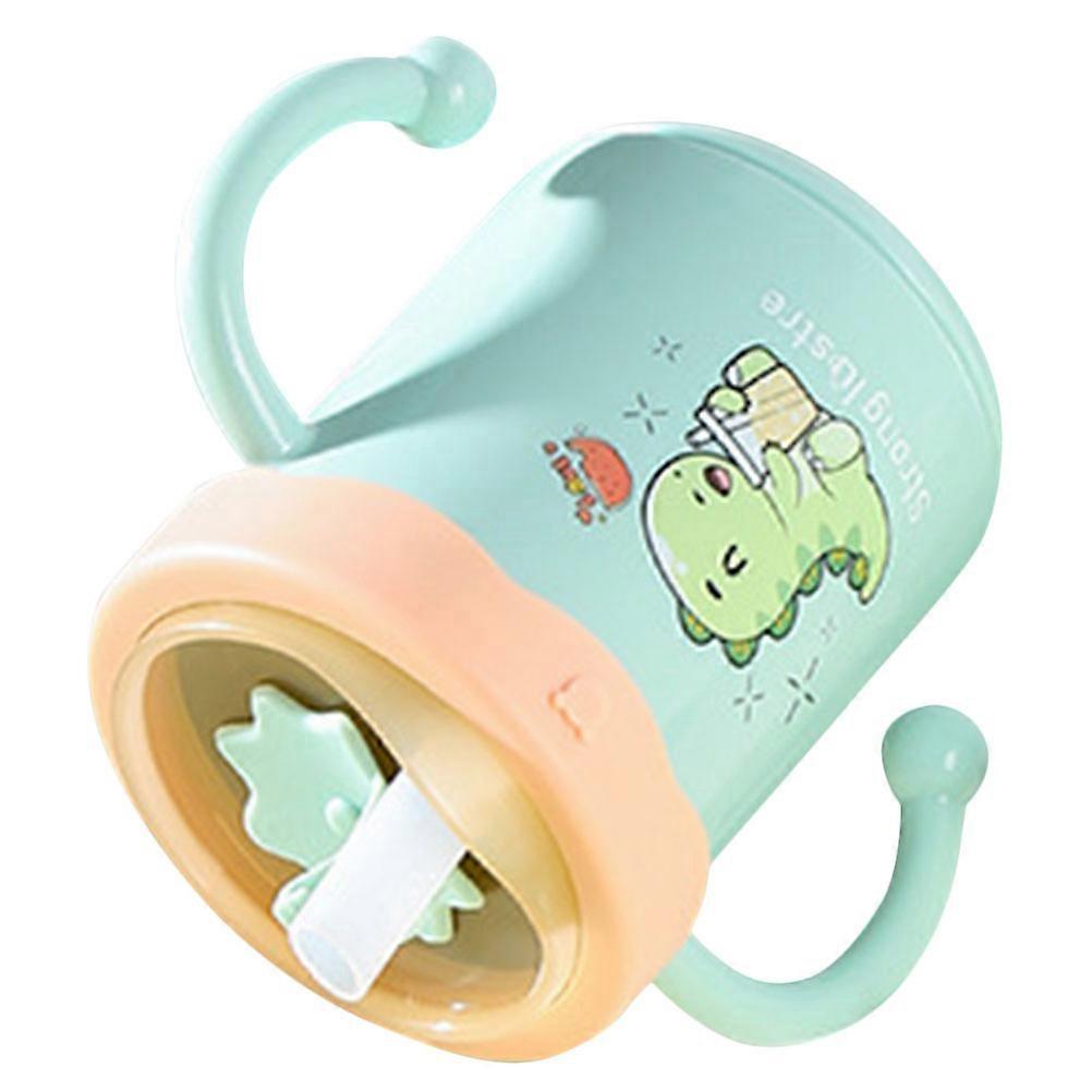 3Pcs Multi Colored Cartoon Toddler Water Cup Reusable Mug With Straw For Children Gift Giving Training