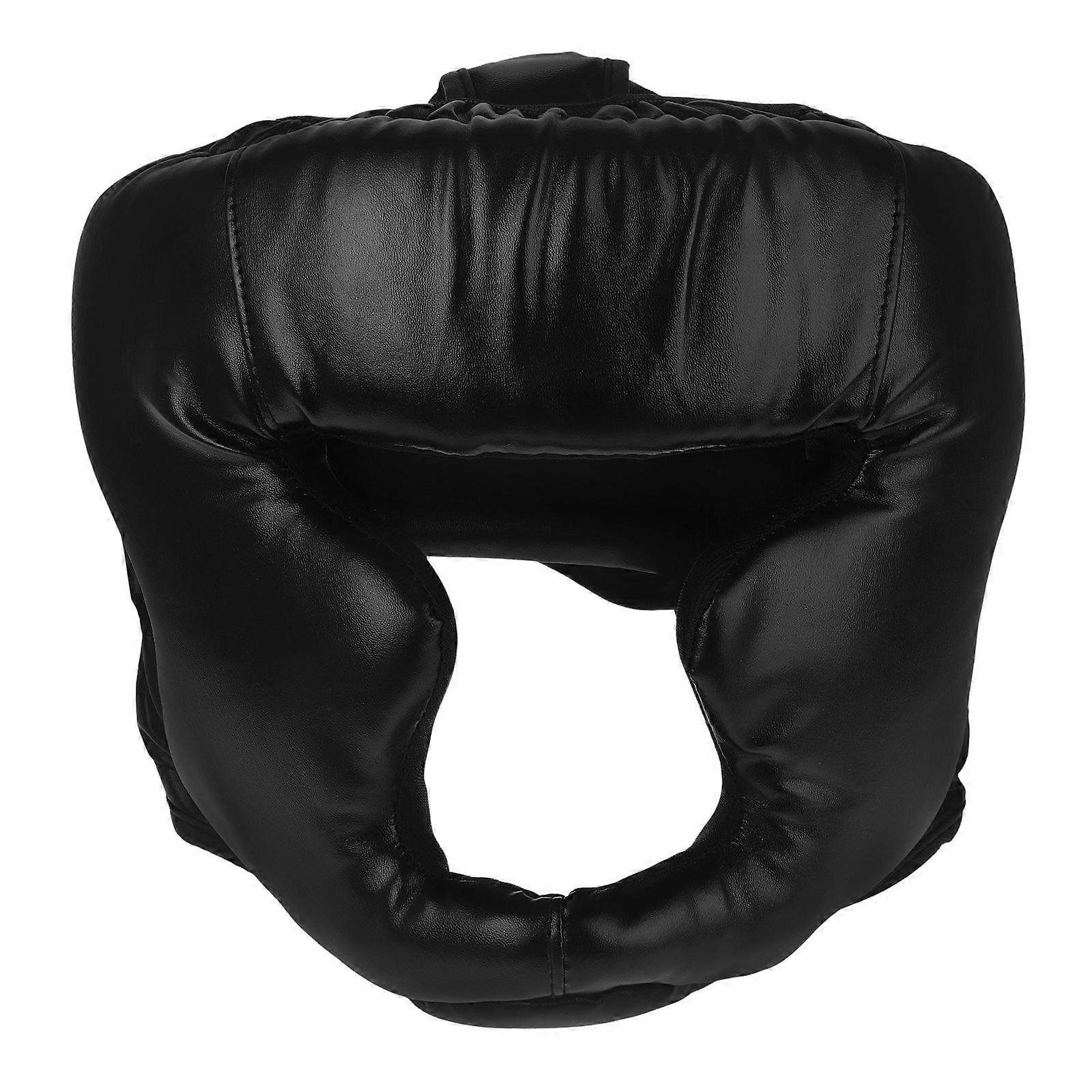 Professional Head Protector Boxing Headgear 3Pcs For Athletes Engaging In Kickboxing Injury Prevention Closed Design