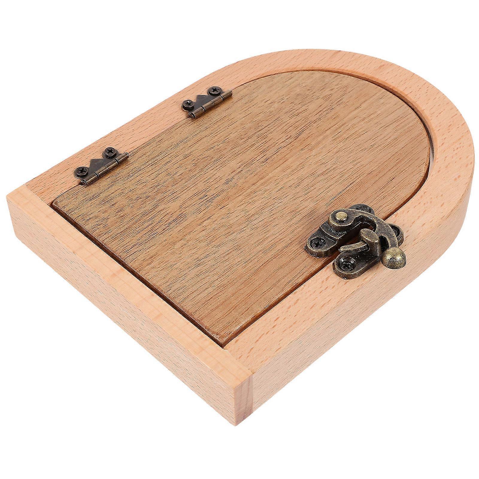 House Decorations Wooden Outlet Covers for Socket Protection 3Pcs