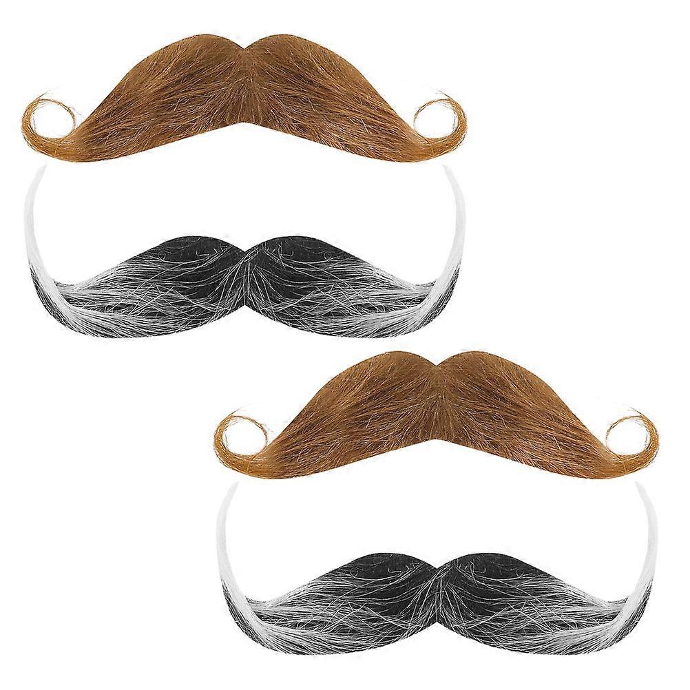 Cosplay Masquerade Beard Prop for 20Pcs Self Adhesive Fake Beards