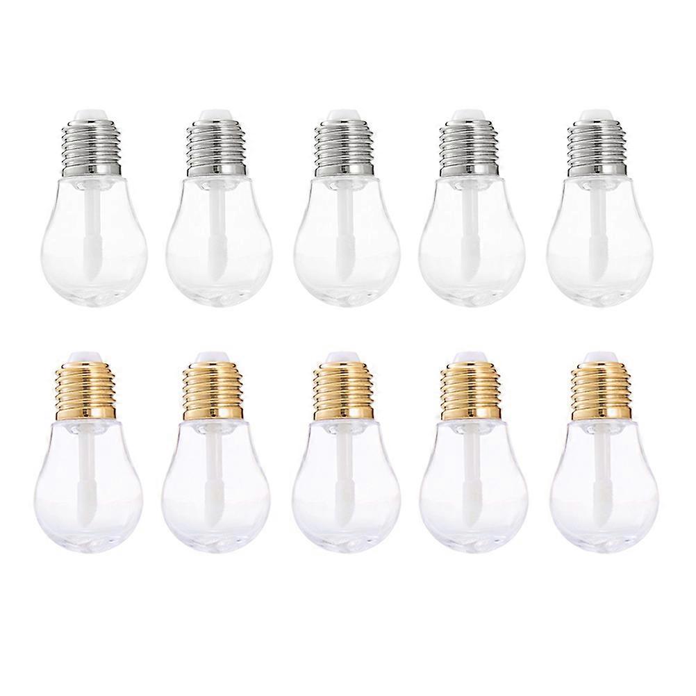 Lip Gloss Tubes Bulb Shaped for Storage Use 10Pcs Refillable Lip Balm Tubes
