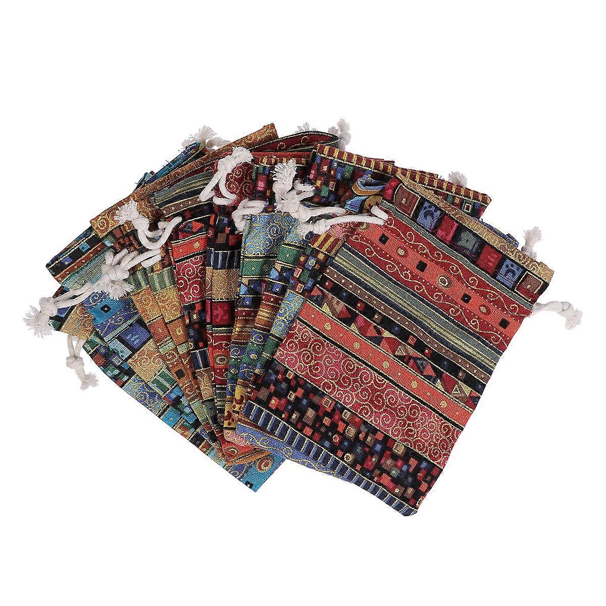 Jewelry Bag Bundle Pouches for Storing Use 20Pcs Folk-Custom Style Candy Bag