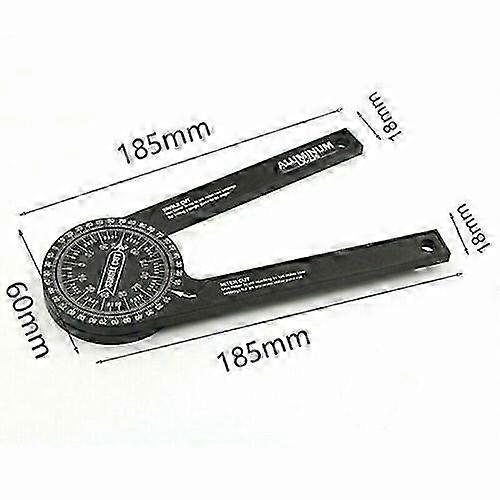 360-Degree Aluminum Circular Saw Protractor Tool for Woodworking Precision