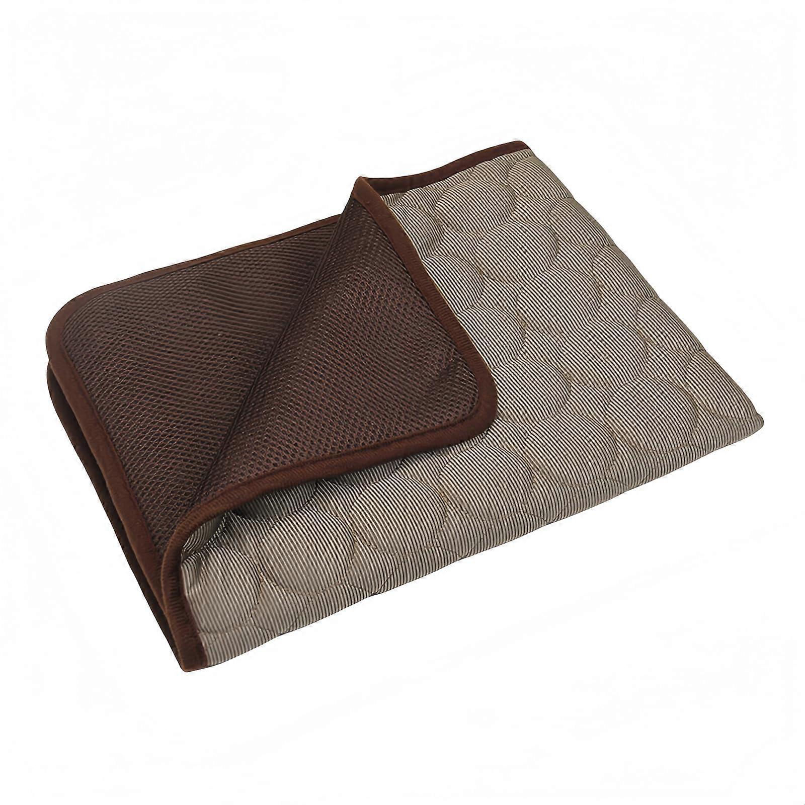 Cooling Mat Dog And Cat Cooling Pad 4 Times Effective Keeps Pets Cool Grey L70X55 Easy To Clean