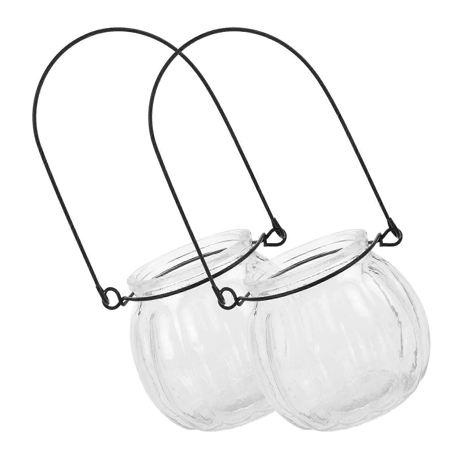 Pumpkin Candle Holders for Aromatherapy 6Pcs Clear Jar