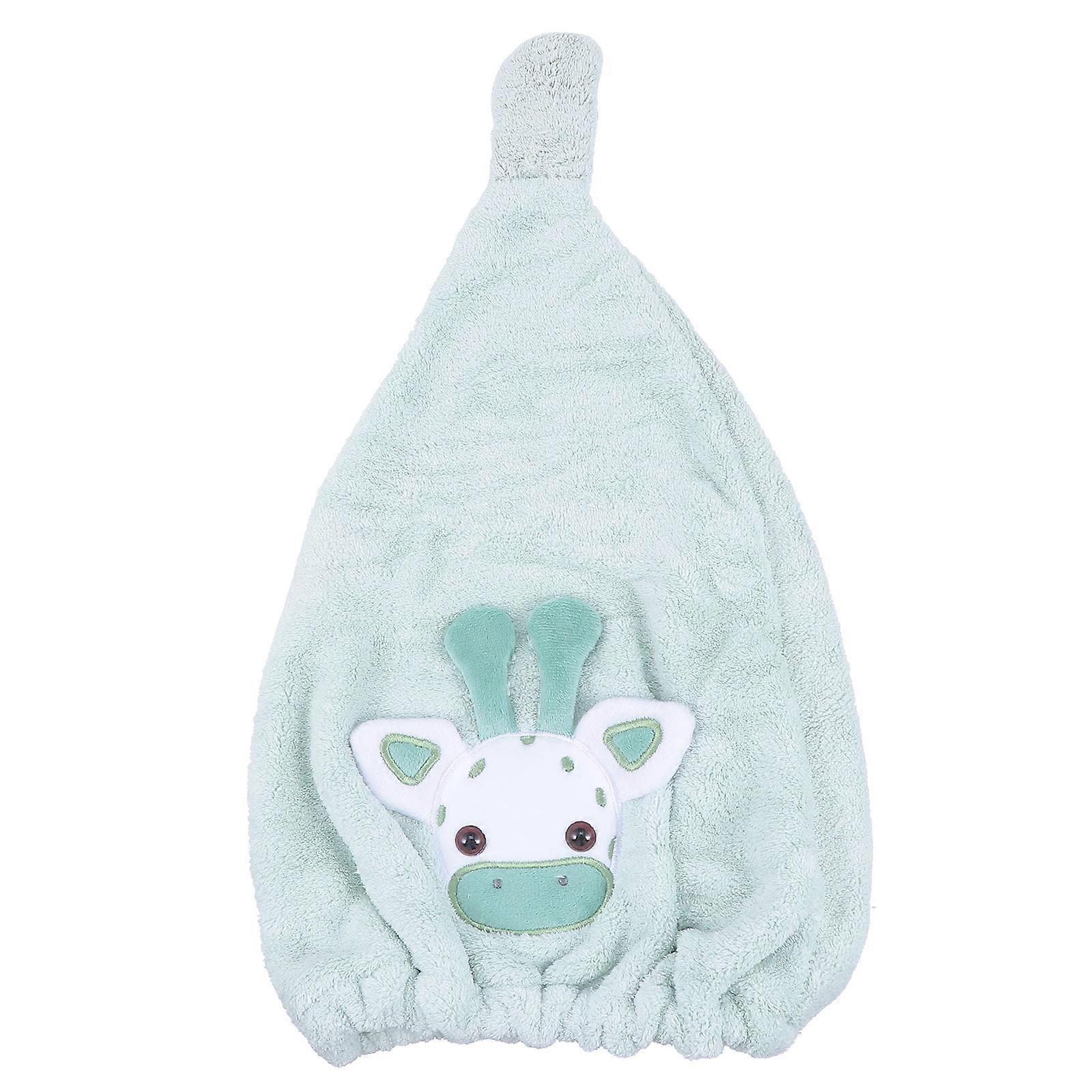 Absorbent Bath Towel Hair Wrap For Kids After Shower Usage In Deer Shape With Quick Dry Function 1Pack