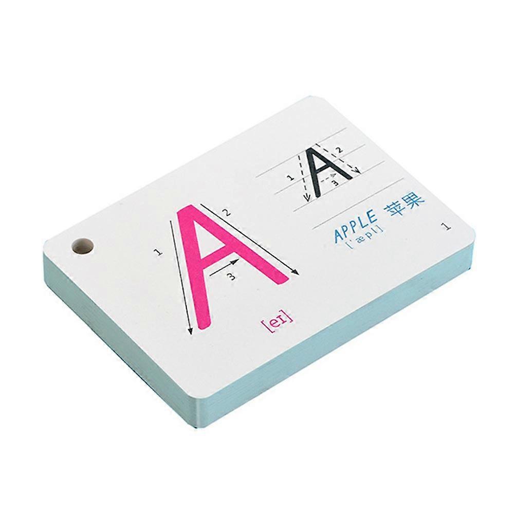Fun Flash Cards For Kids Learning Aid Indoor Study 26 Letter Cards Rectangular Shape 1 Set