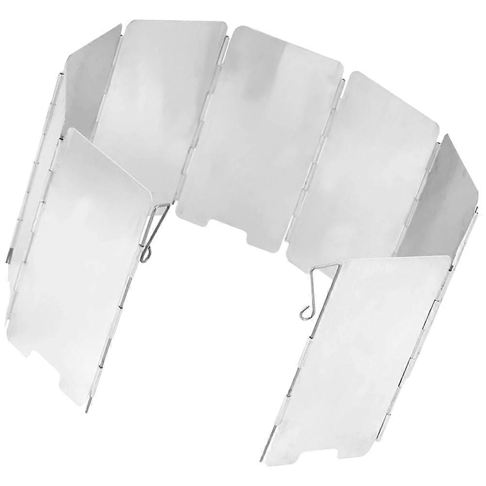Foldable Stove Windscreen Aluminum Alloy Windshield for Outdoor 3Sets