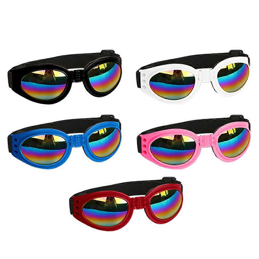 Dog Sunglasses Protective Eyewear with Adjustable Strap 10Pcs Set
