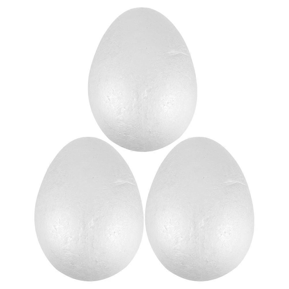 Fake Eggs DIY Easter Egg Decorations for Home 6Pcs White Foam Eggs