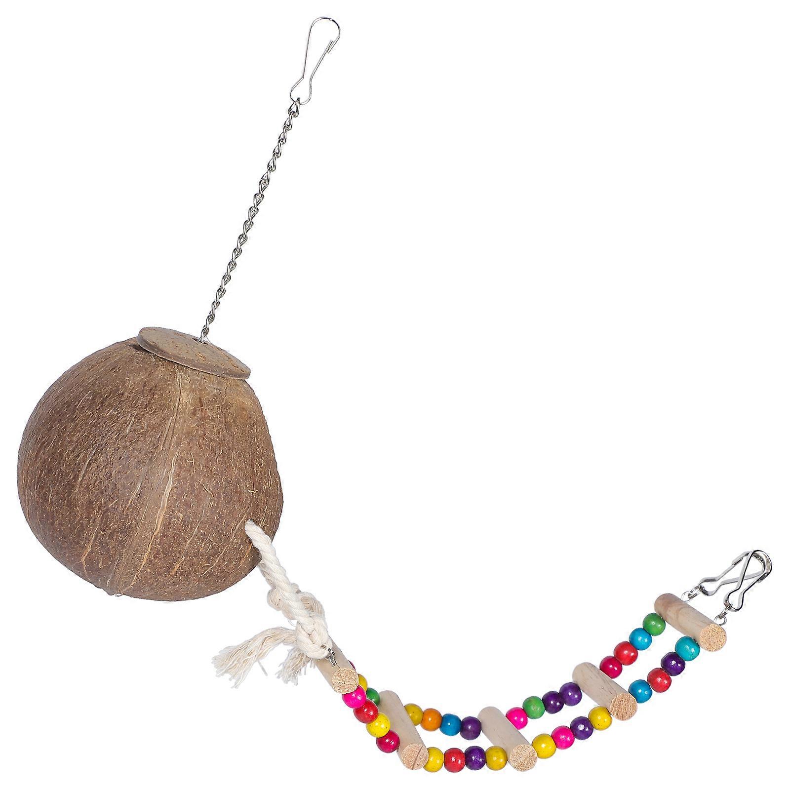 Coconut Shell Bird Nest Hanging Bird House for Breeding 5Pcs