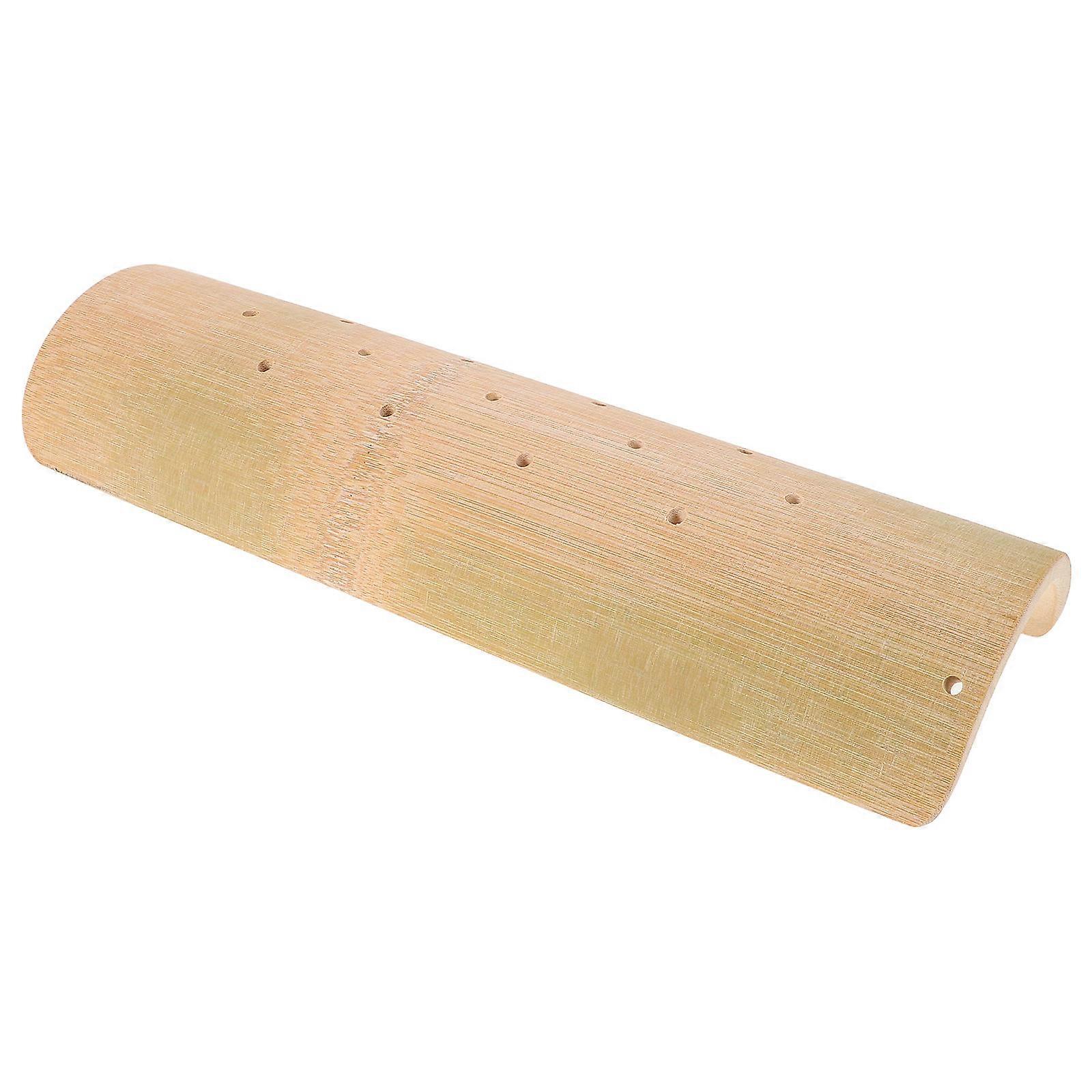 Beige Handmade Bamboo Neck Pillow for Spa Cervical Support Pillow