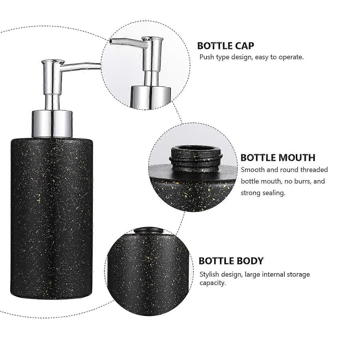 Hand Washing Empty Shampoo Bottle for Storage 1Pcs with Glass Pump