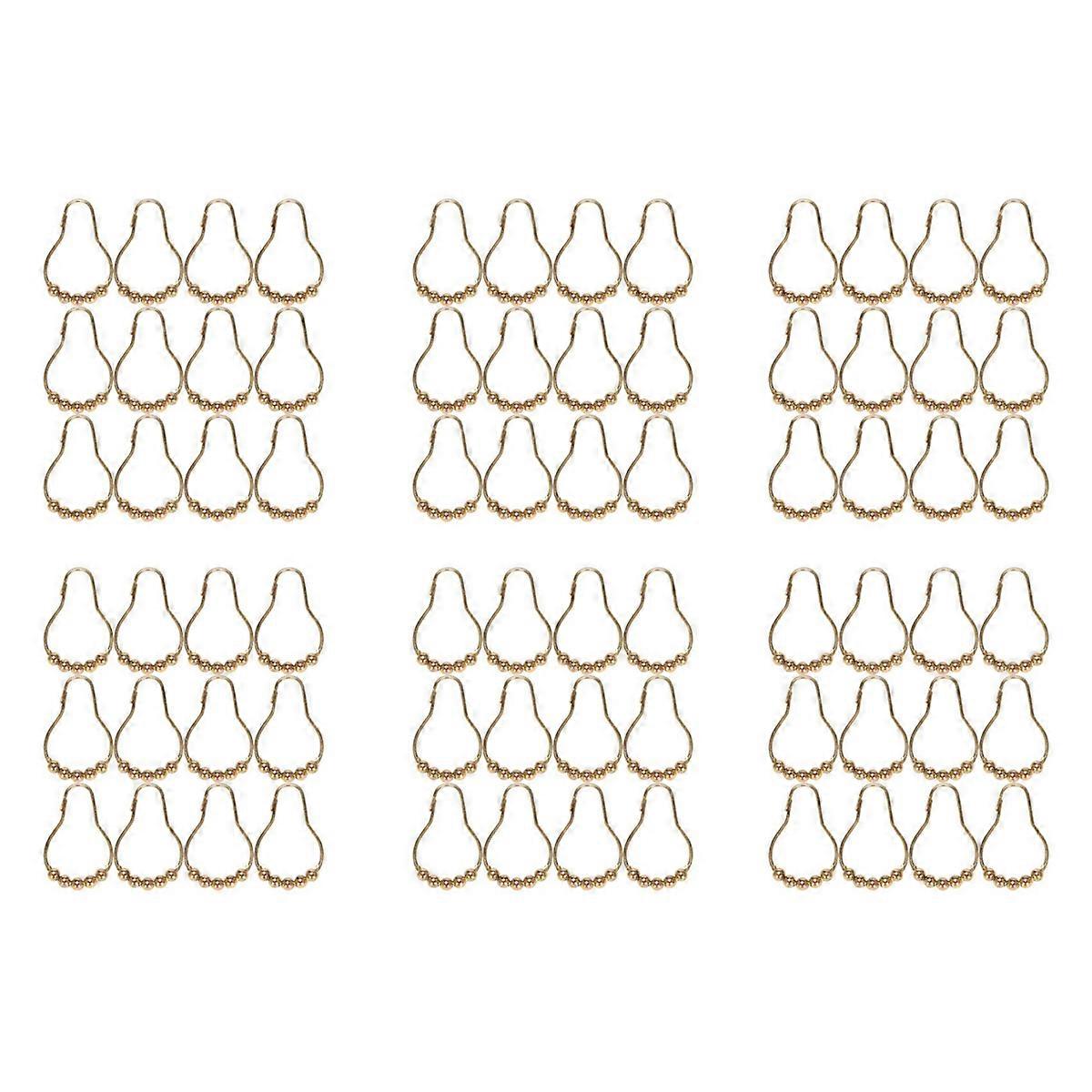 Easy Install Rustproof Curtain Hooks Stainless Set of 12