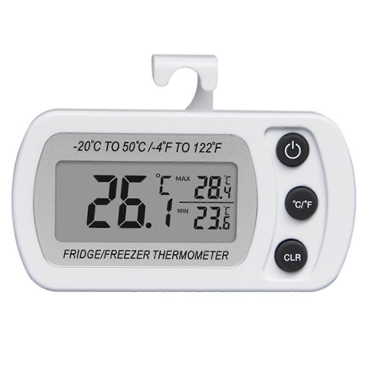 Digital Freezer Thermometer LCD Waterproof Refrigerator Thermometer