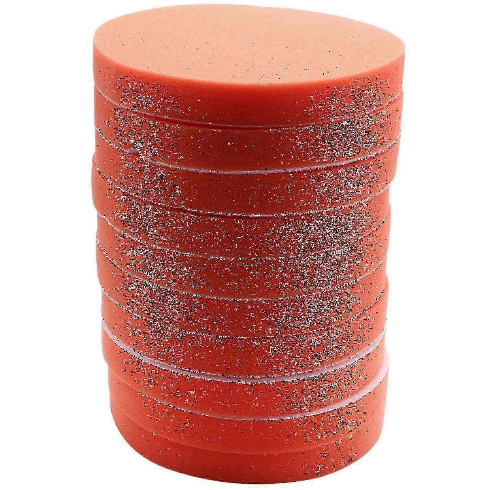 10-Piece 7-Inch Flat Sponge Polishing Pad Kit for Car Waxing and Cleaning