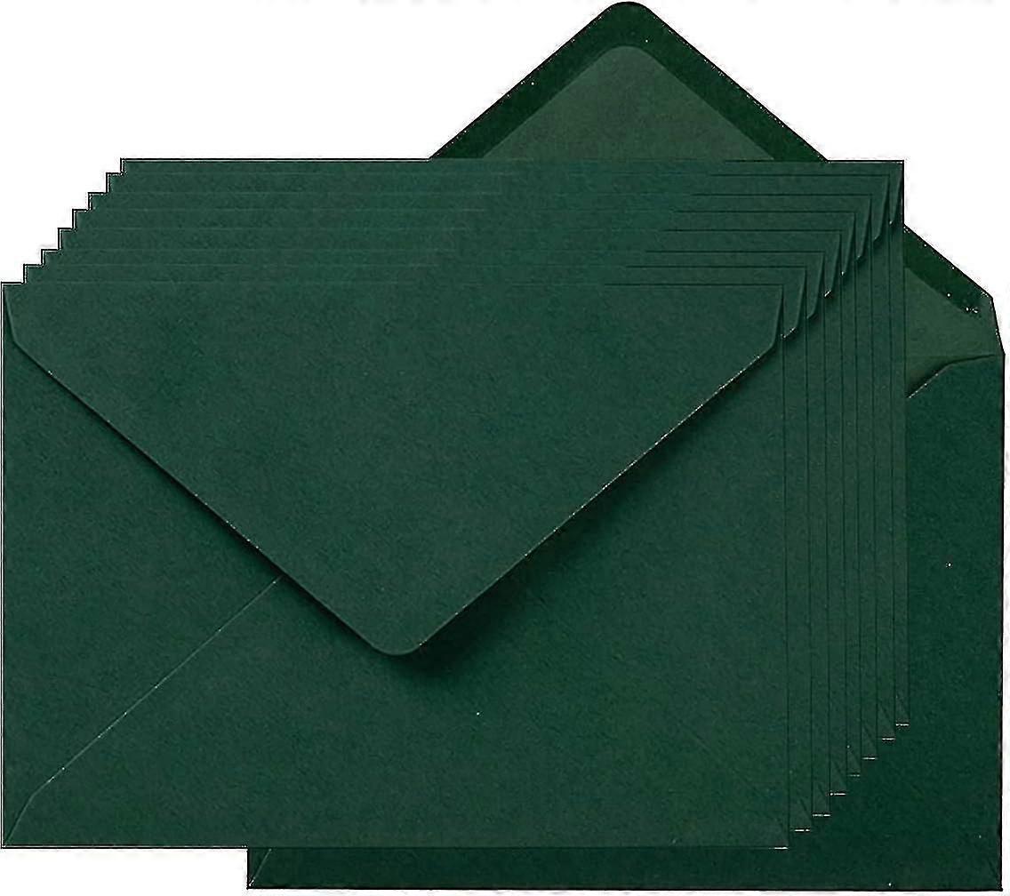 100 stykker A7 Selvforseglingskonvolutter Fargerike 5x7 konvolutter for gratulasjonskort, bursdag, bryllup, g