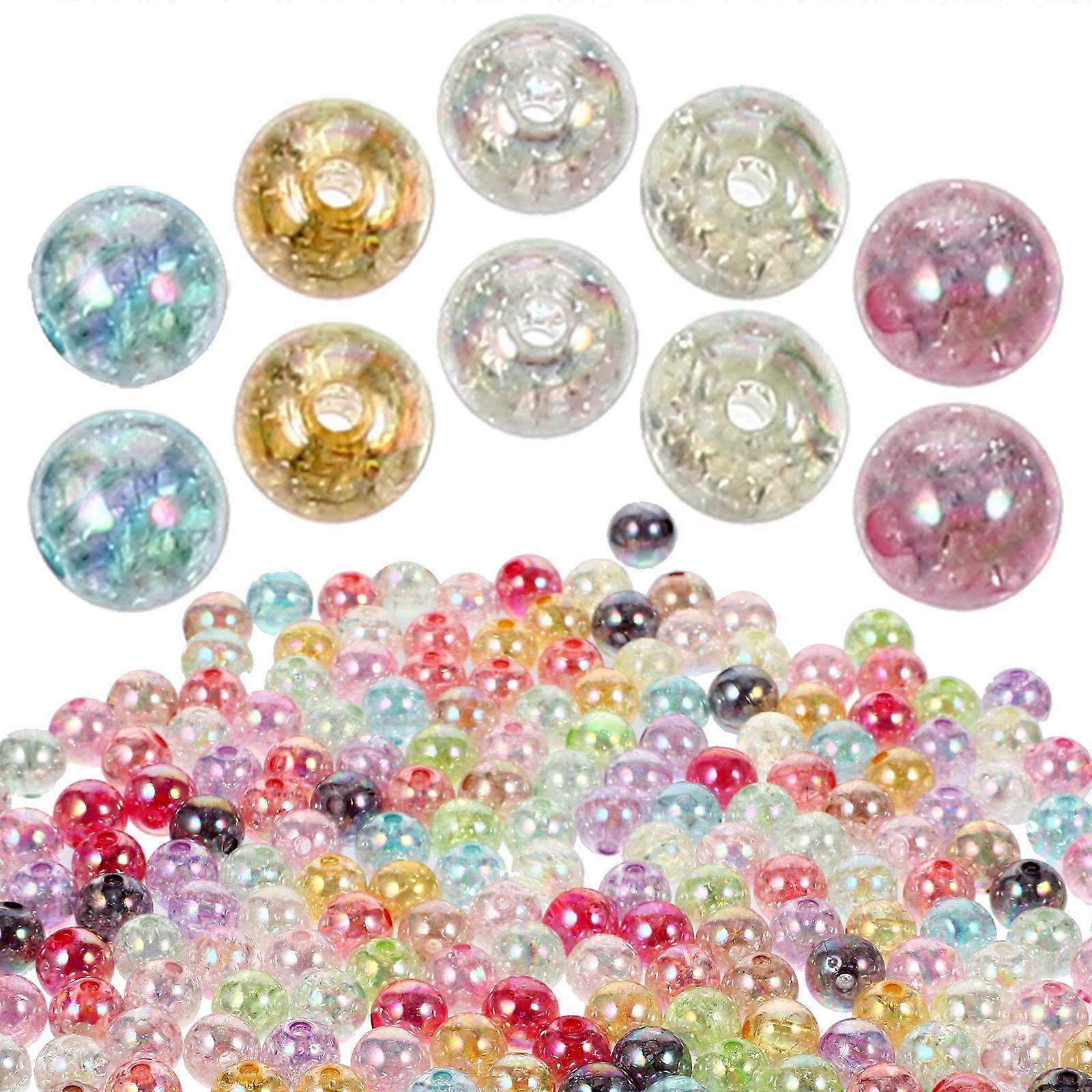 Acrylic Beads Decorative Loose Beads for Crafts 1000Pcs Multi-Color DIY