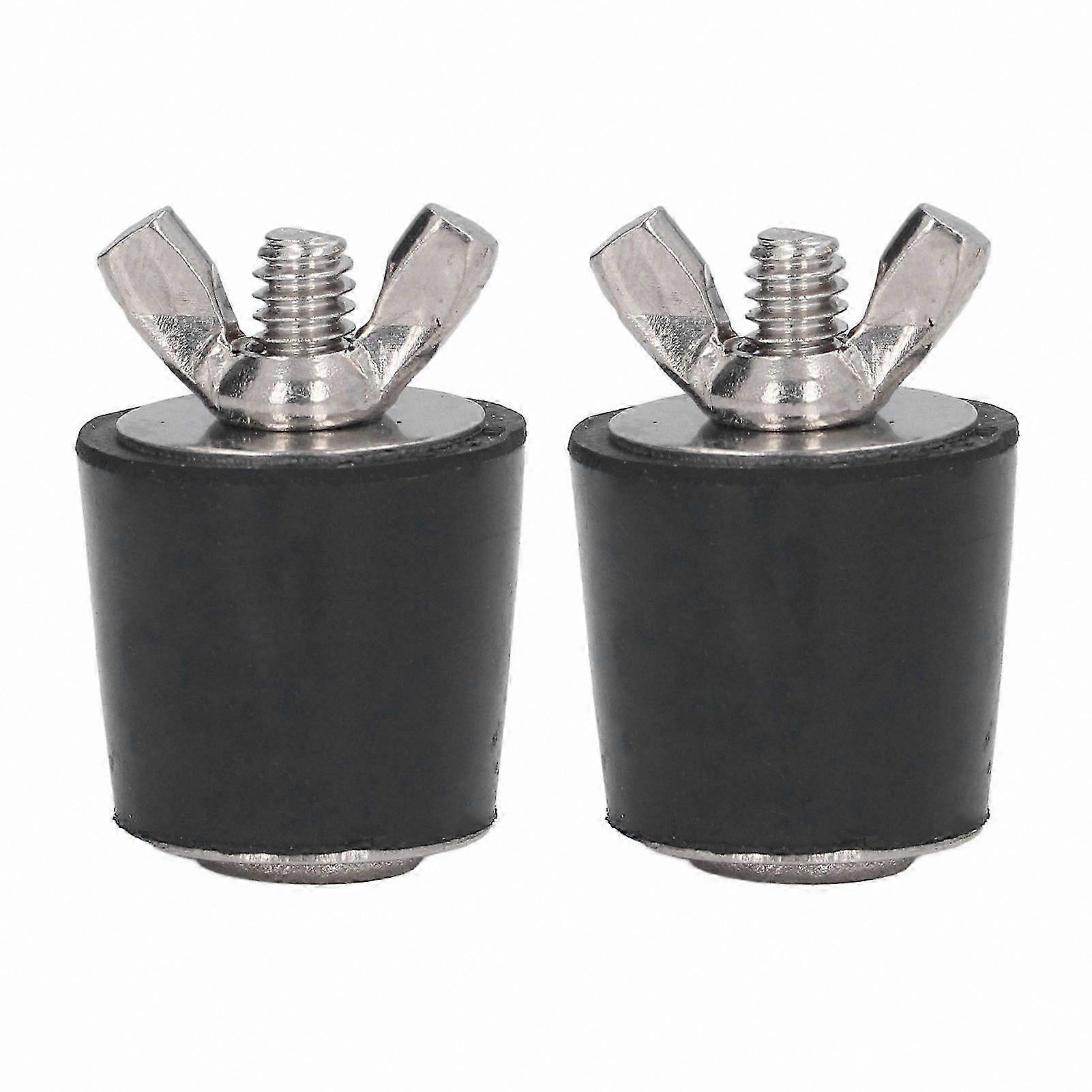 2-Pack Tapered Rubber Plugs for Pool Winterization, 25mm Size, Durable Swimming Pool Accessories