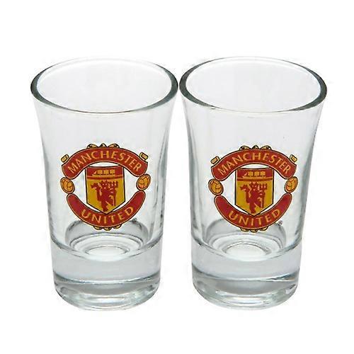 Manchester United FC Official Shot Glass Set (Pack Of 2)