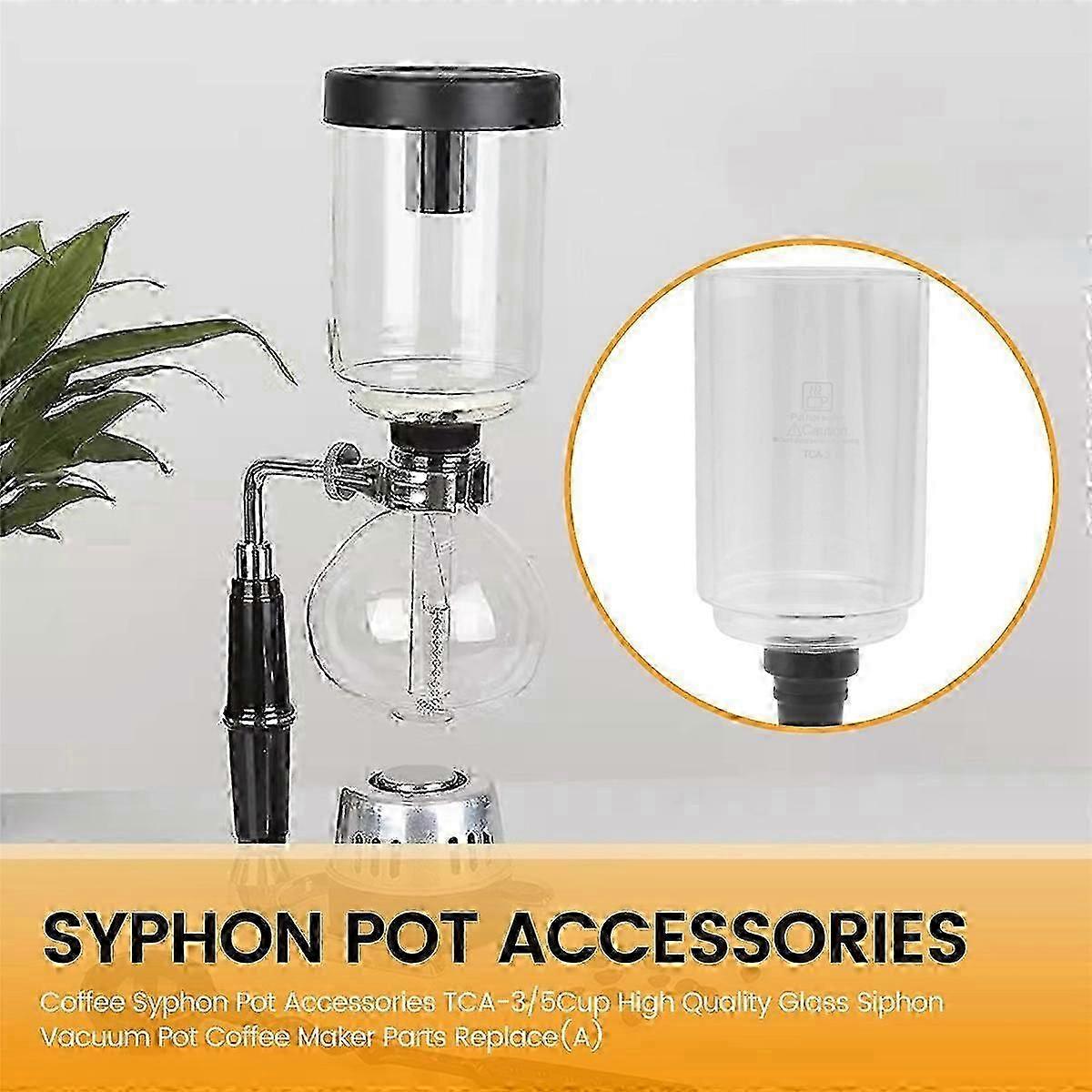 Glass Siphon Vacuum Pot Coffee Maker Parts Replace(A)