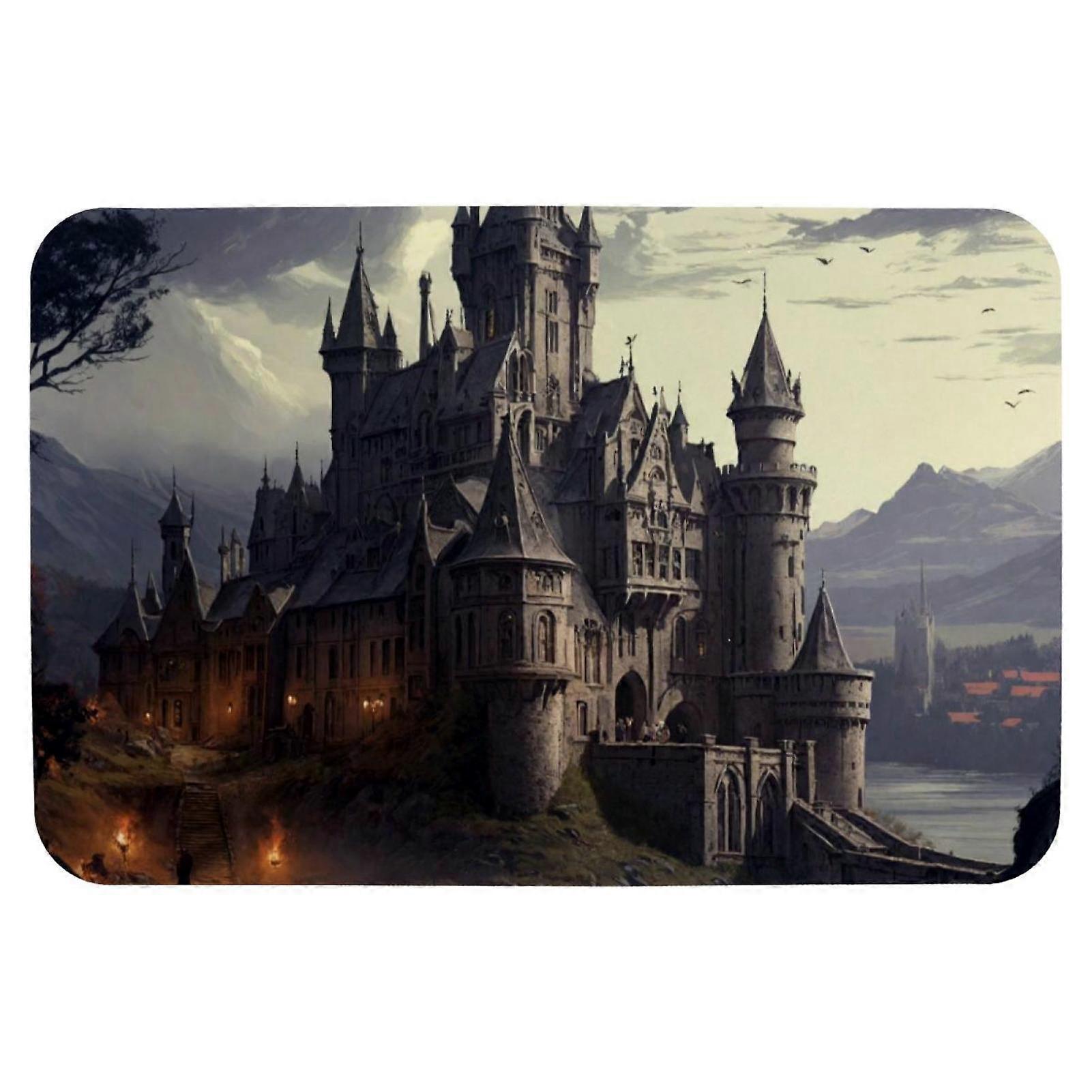 Memory Foam Bathroom Rugs Mat, Machine Washable Non Slip Quick Dry Soft Super Absorbent Bath Mat for Floor 31''x20'' (Ice Hockey)