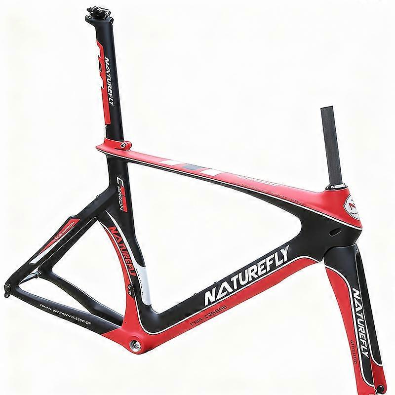 Professional Red Carbon TT Bicycle Frame Road Triathlon Bike Frameset 58cm