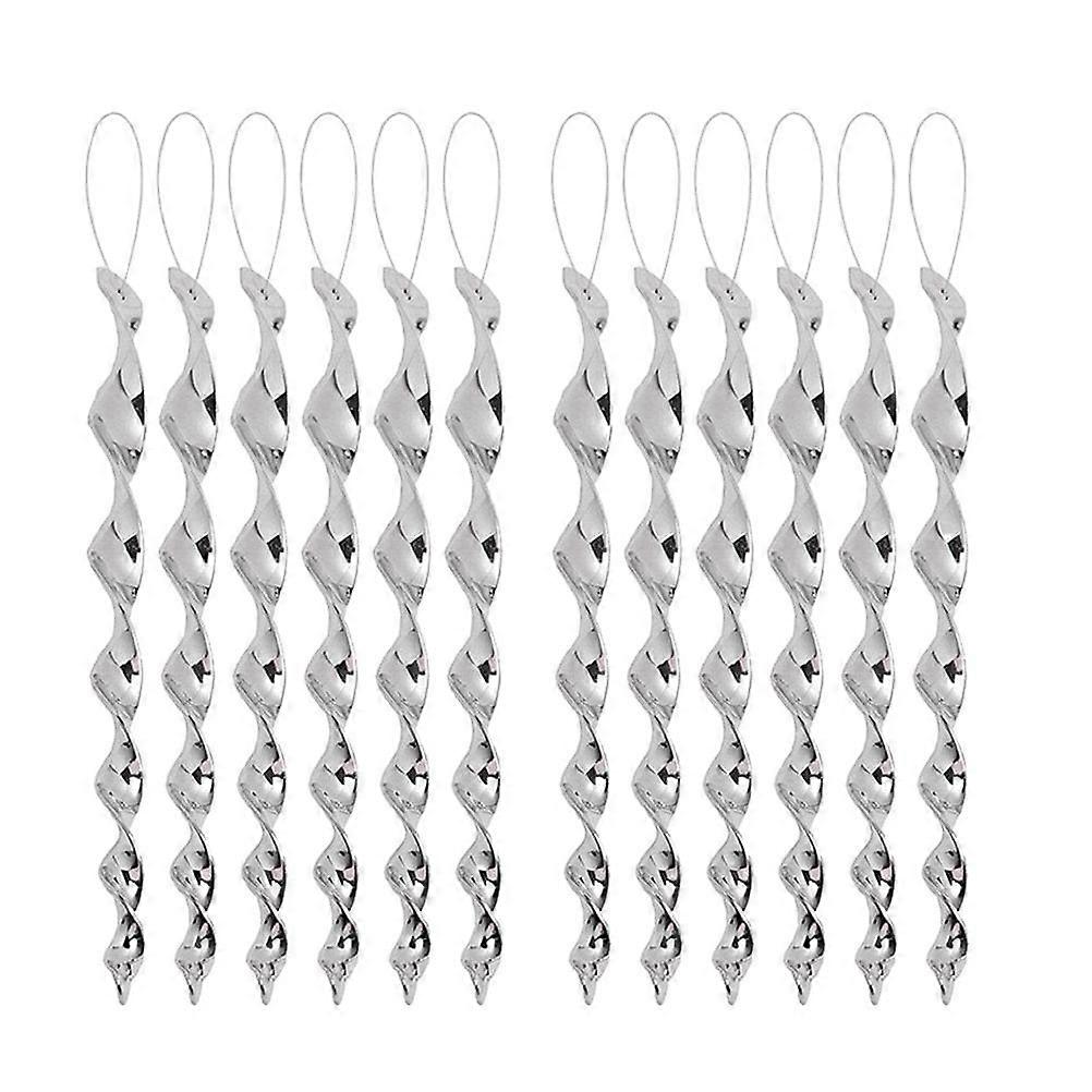 12pcs Screw Type Bird Repellent Rods Wind Twisting Scare Rods for Roof