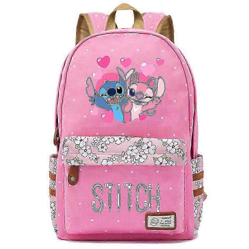 New Kawaii Disney Stitch Boy Girl Kids School Book Bags Women Bagpack Teenagers Schoolbags Canvas Travel Laptop Backpack-i