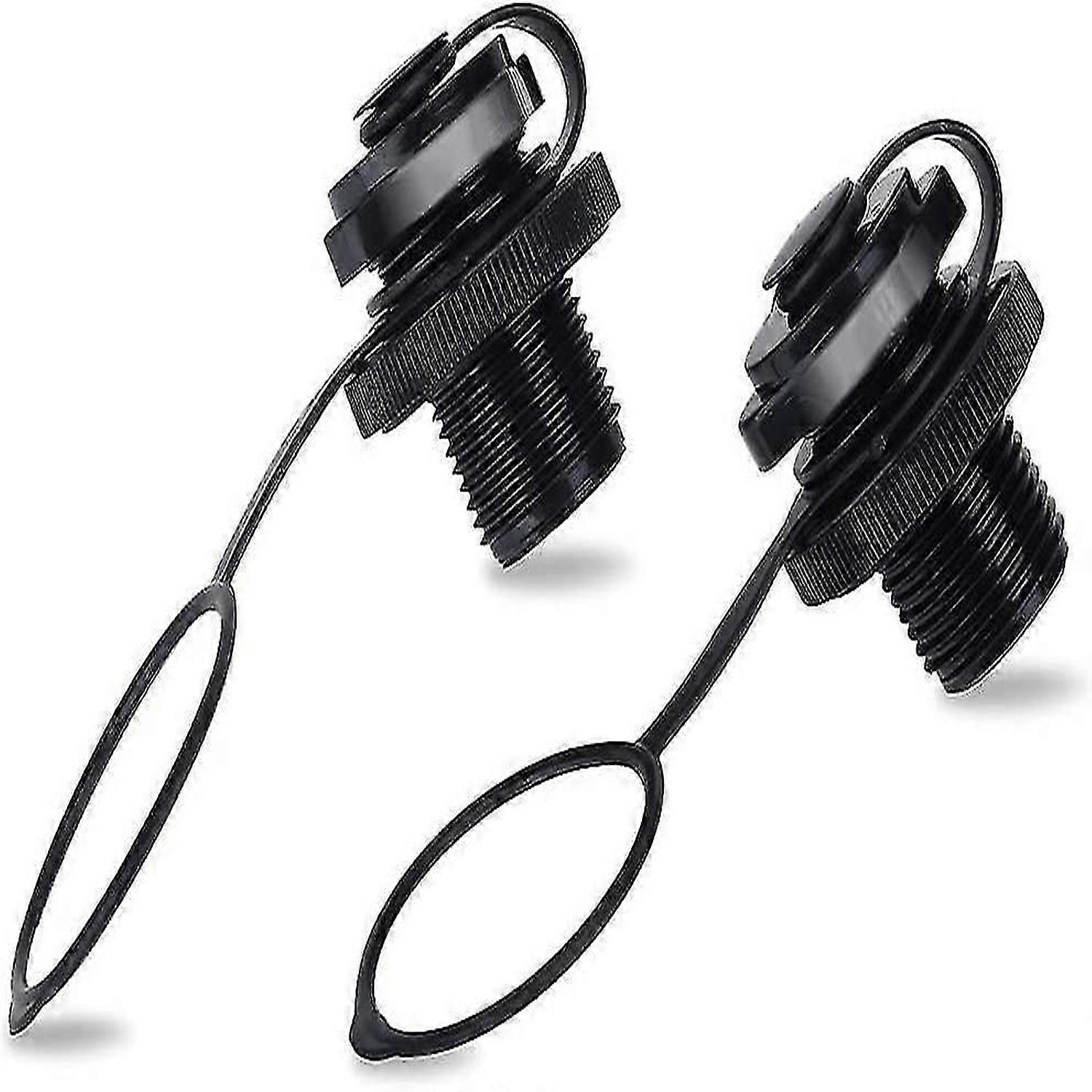 2Pcs Kayak Intex Inflatable Boat Replacement 0ne-Way Inflation Boat Spiral Air Plugs