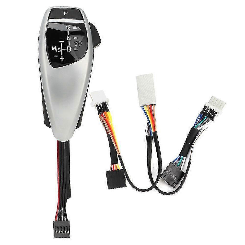 Car RHD LED Shift Knob Modified Automatic Gear Shifter Lever Fits for E90 E91 E92Titanium Silver