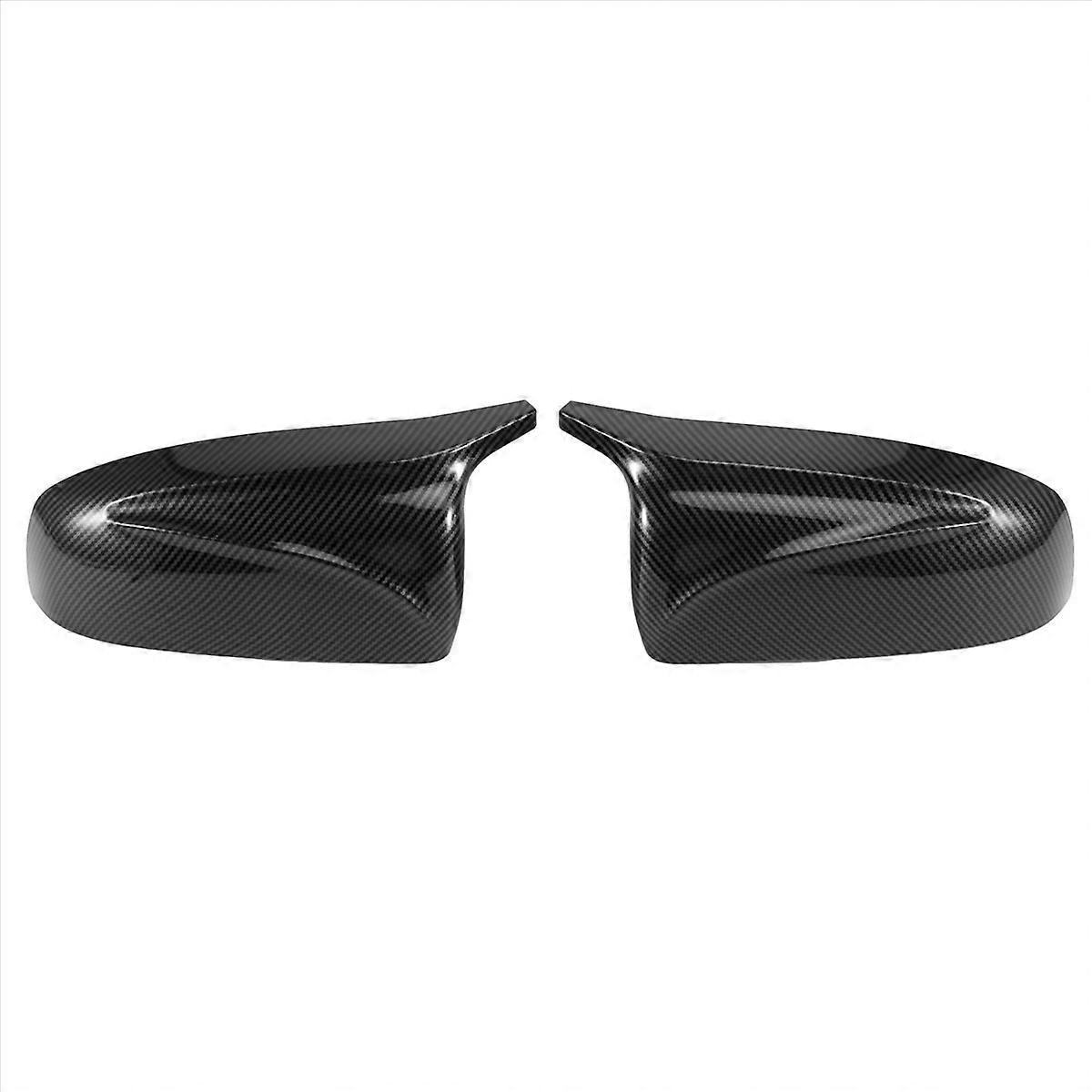 2pcs Side Wing Rearview for X5 E70 X6 E71 Carbon Fiber Pattern