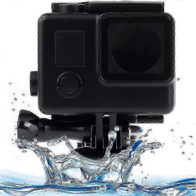 Black Edition Waterproof Housing Protective Case with Buckle Basic Mount for GoPro HERO4 /3+, Waterproof Depth: 10m