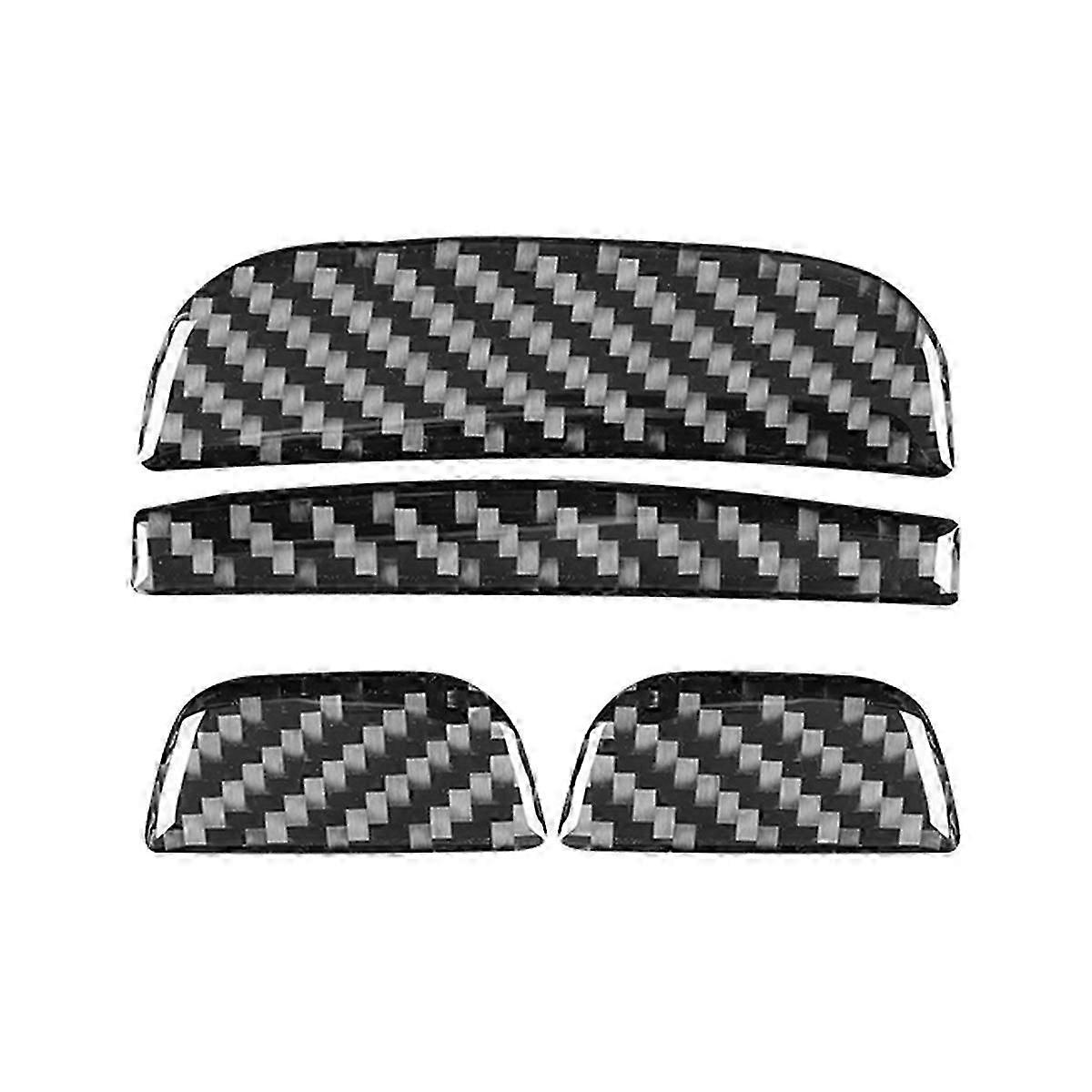 Carbon Fiber for C Class W203 2005-2007 Center Console Armrest Box Switch Cover Trim Interior Access