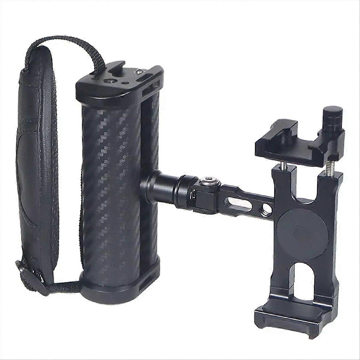Mobile Phone Handheld Stand Phone Holder Bracket Rotatable Foldable Handgrip Aluminum for Selfie Vl