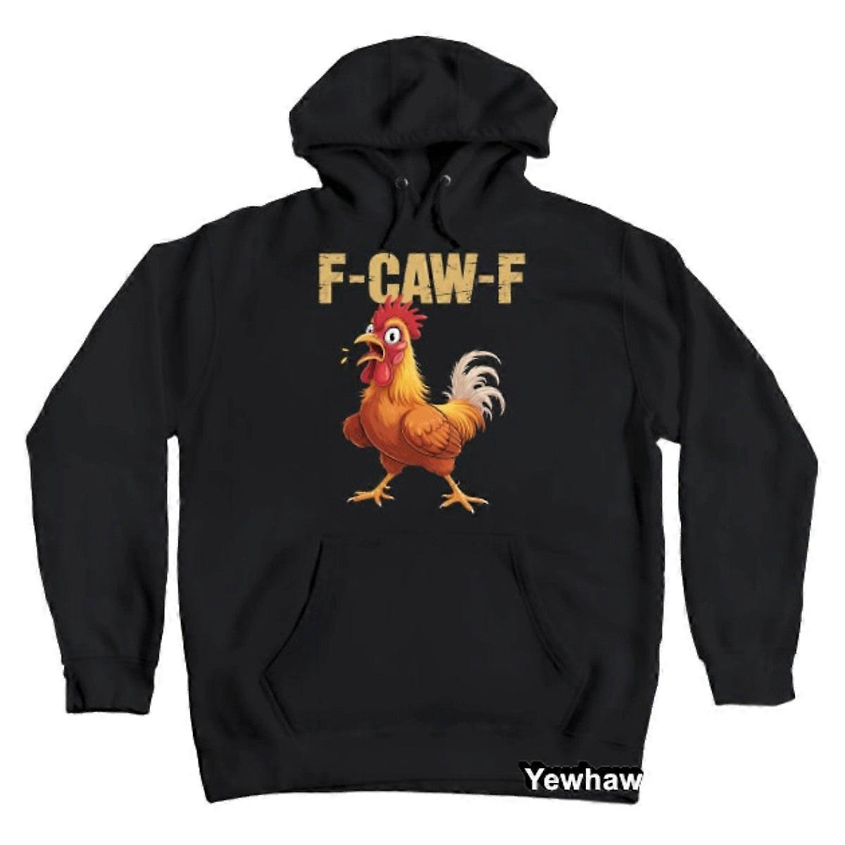 Funny F-caw-f Felpa con cappuccio di pollo