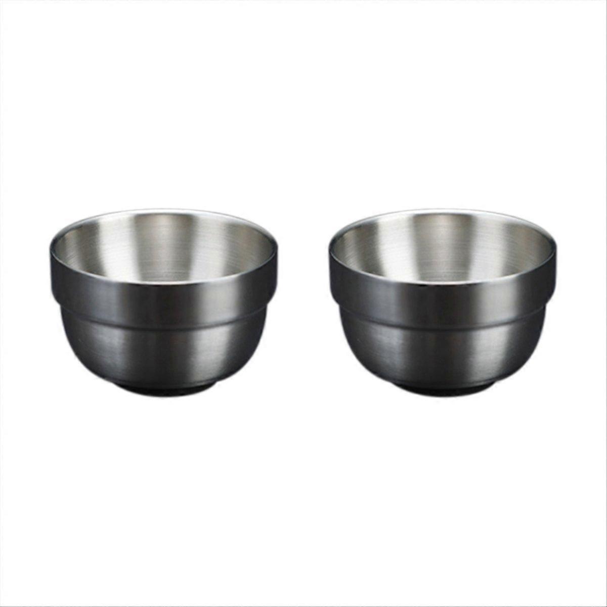 80ml Stainless Steel Sake Cup Double Layer Mini White Wine Cup,B