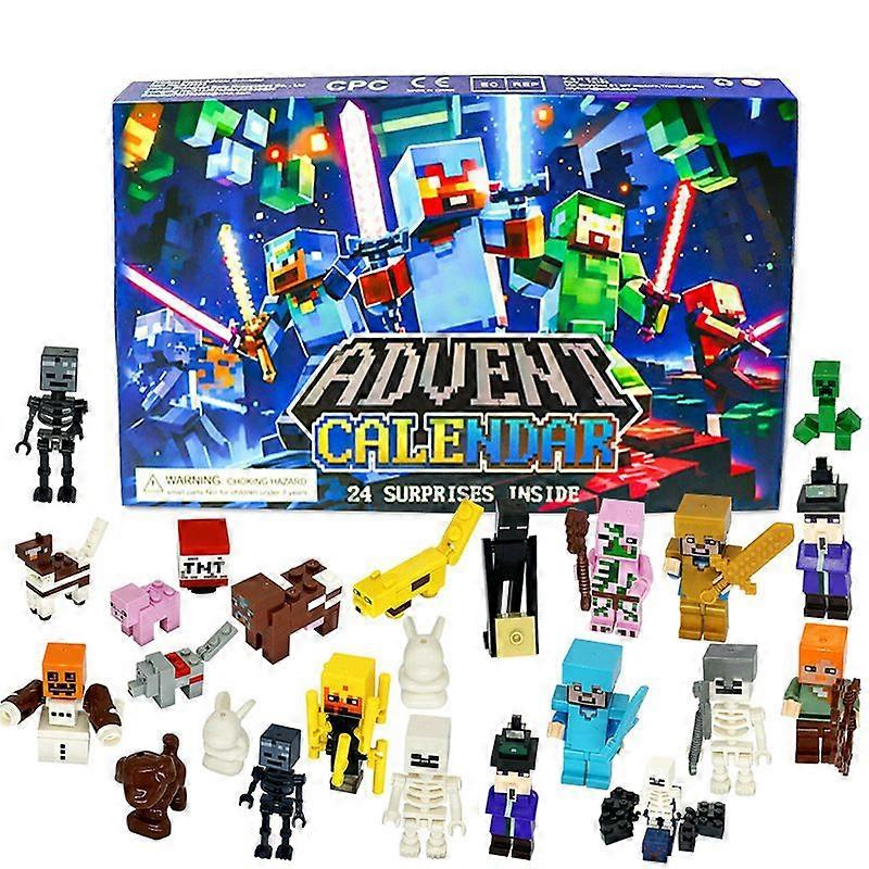 Building Blocks 24 Days Advent Calendar Christmas Countdown Blind Box Kids Toy