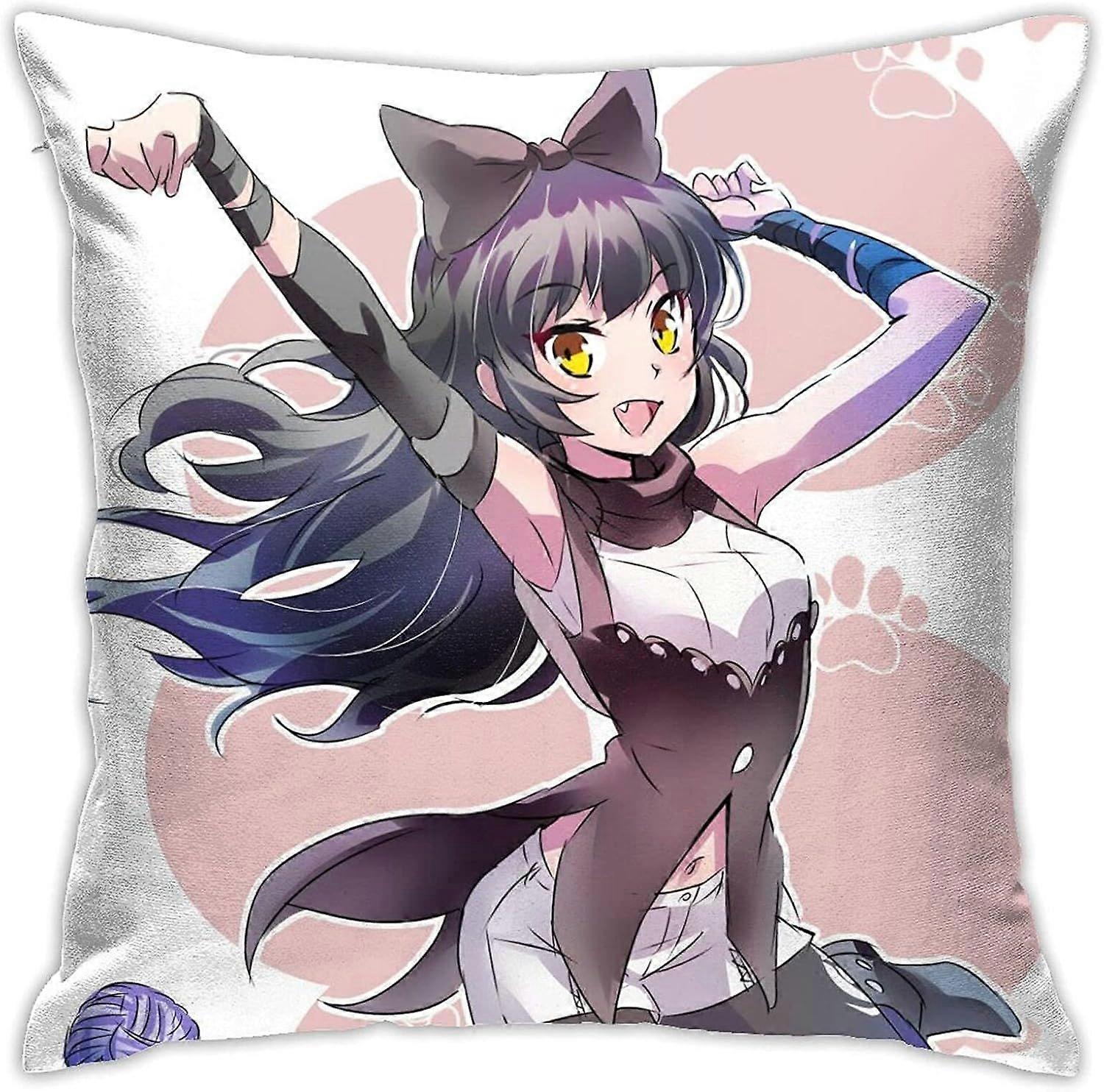 y474 RWBYブレイクベラドンナアニメ枕両面スタイリッシュな印刷スロー枕カバーSoft枕カバー寝室ソファ装飾クッションカバー18 "18"