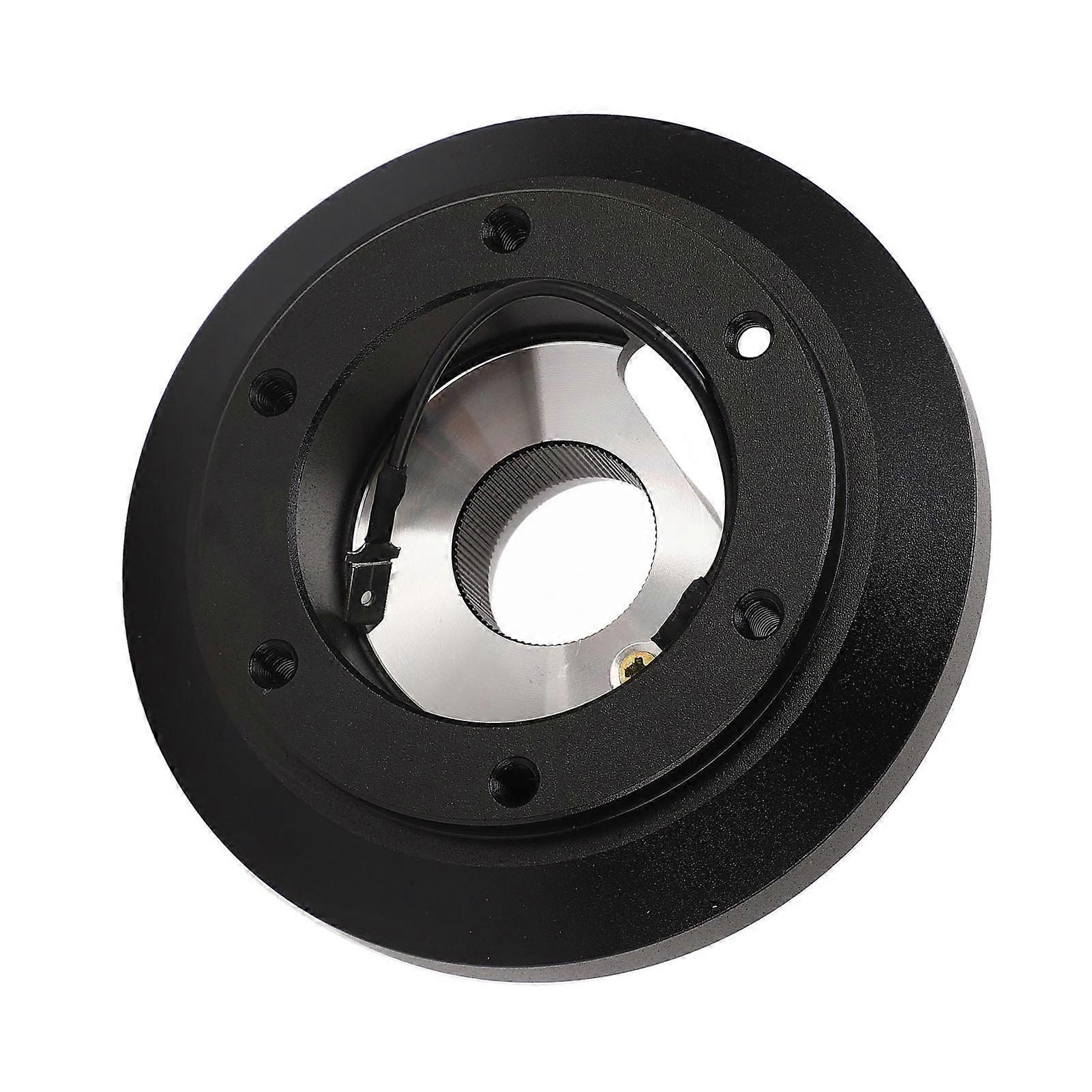 6 Hole Steering Wheel Adapter Black Aluminum Improving Driving Comfort for A3 A4 A6 A8 