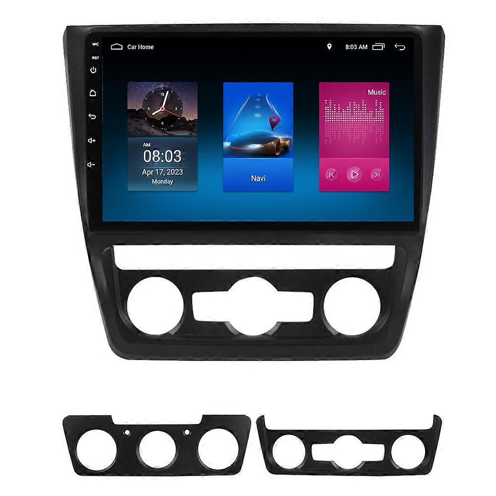 RoverOne Car Stereo Radio Bluetooth CarPlay Android Auto GPS Sat Nav Touch Screen for Skoda Yeti 5L 2009 - 2014