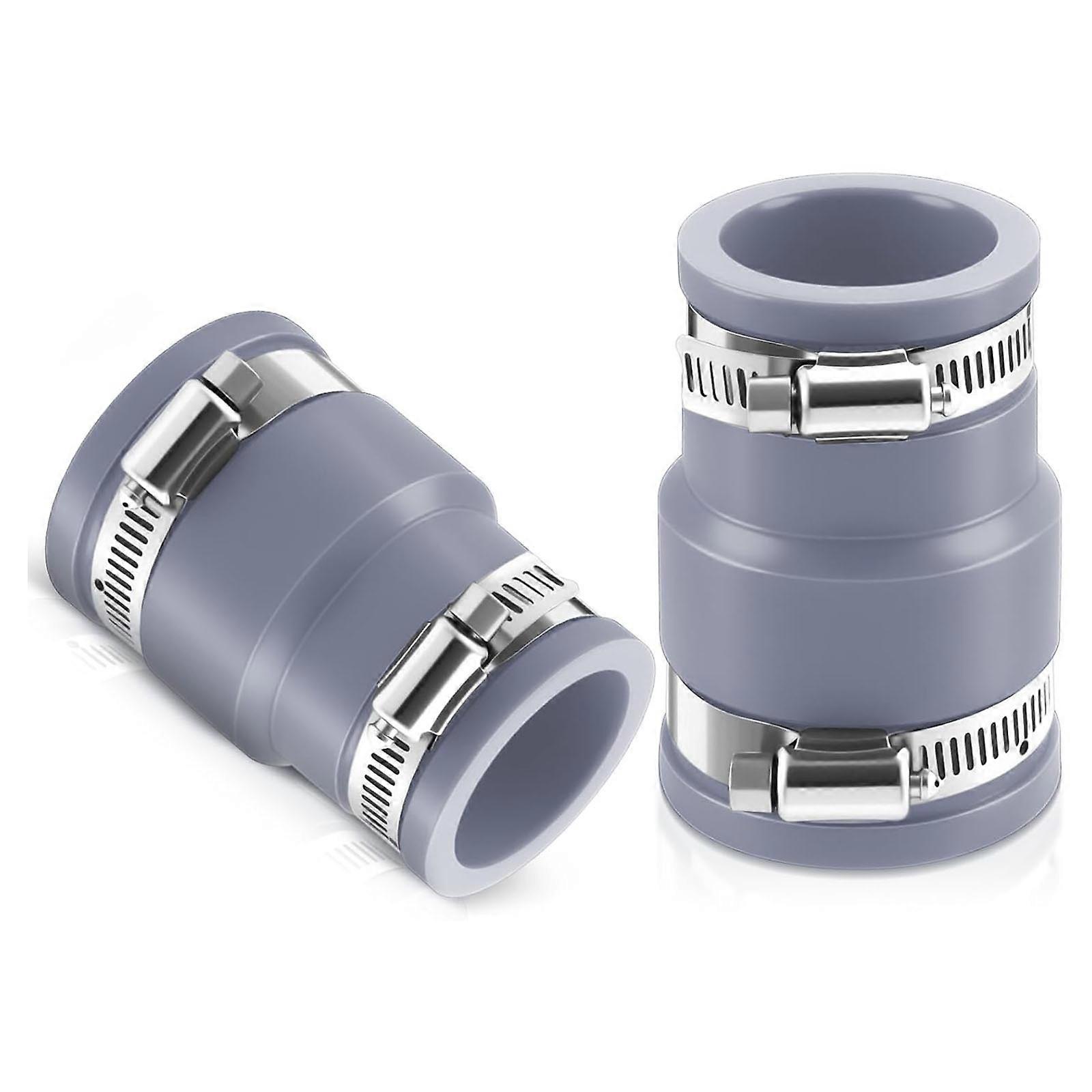 Skimmer Hose Adapter for Above Ground Pools Skimmer Exact Replacement Pool Vacuum Coupling Adapter Accessories  Grey