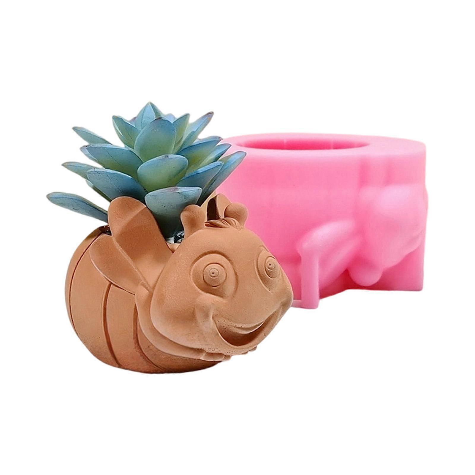 Practical Silicone Mold for Resin Castes Lovely Bees Pattern Suitable for Making Decorative Flower Holders Tool Multicolor