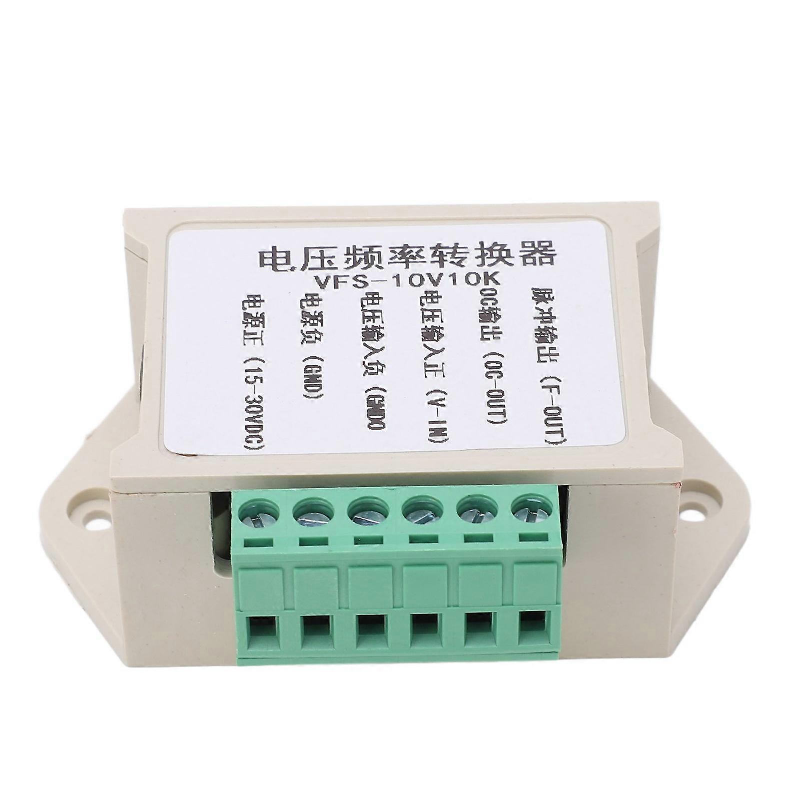 Voltage Frequency Converter Module ABS Housing Signal Conversion Module 0‑10V Input 0‑10KHZ Square Wave Output