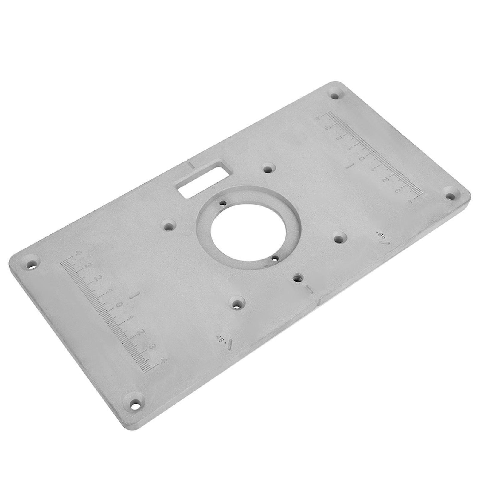 235mm X 120mm X 8mm Aluminum Woodworking DIY Router Table Insert Plate&amp;Ring