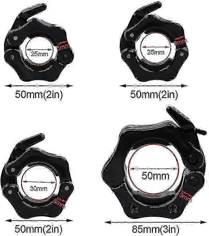 fitness 1 pair of dumbbell clasps dumbbell bars barbell clasp for diameter 25mm