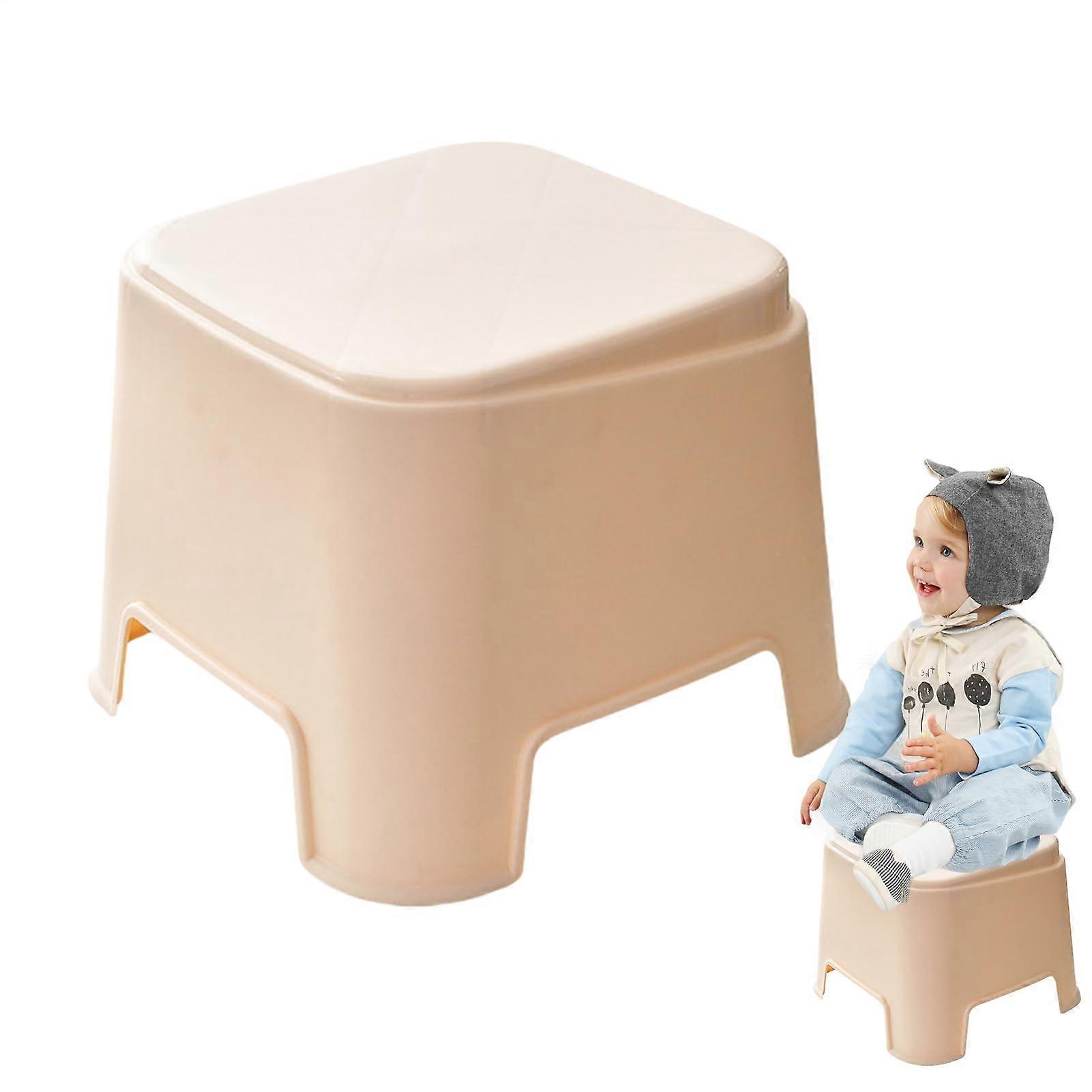 Small Stool for Bathroom and Kitchen, Stackable Modern Foot Rest Chair, Compact Design for Shower and Living Spaces