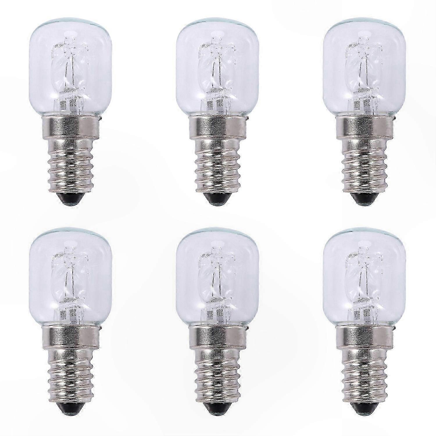 6X E14 500°C High Temp Halogen Oven Bulbs 25W Quartz Heat Lamp