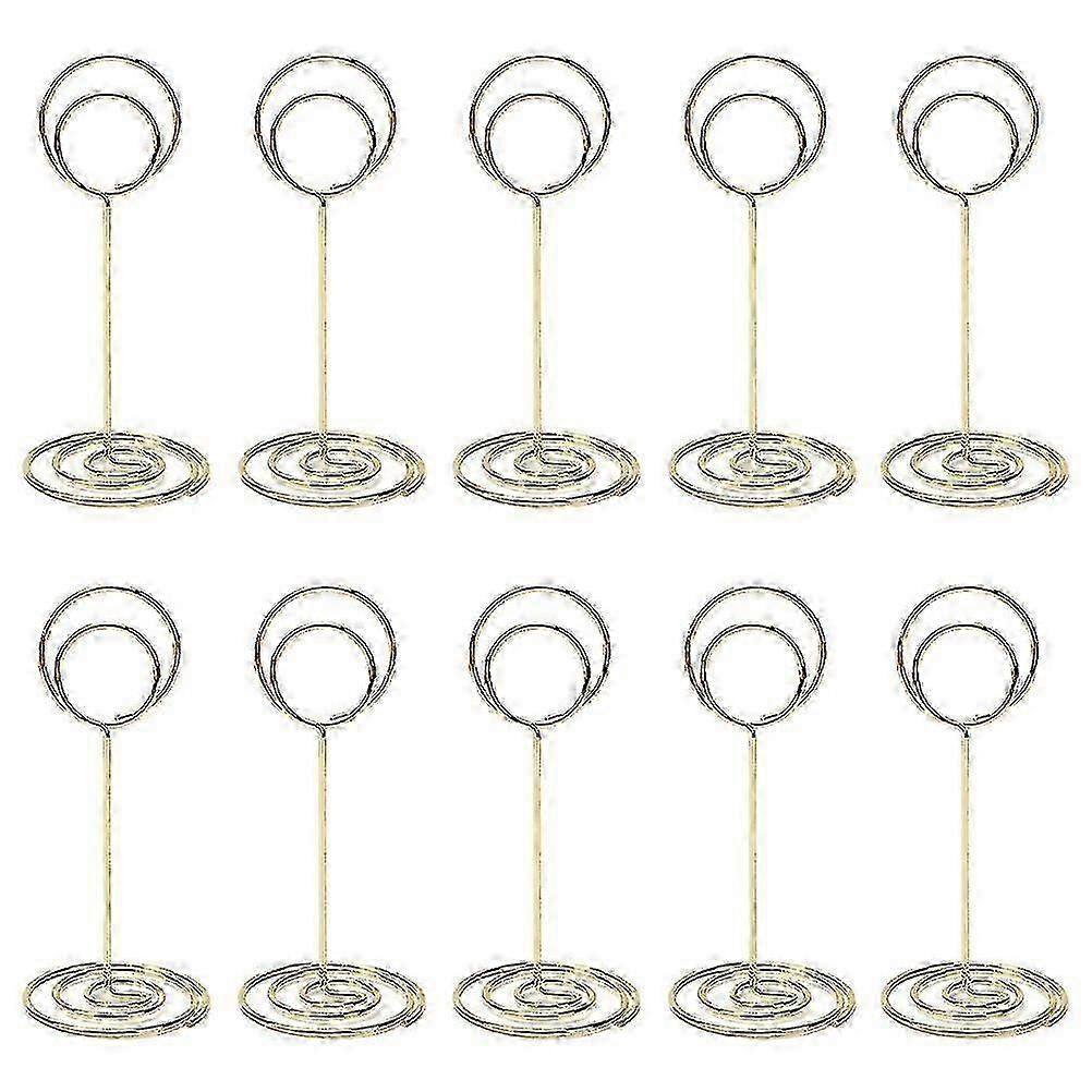 10Pcs Metal Table Number Stand, Cardholder, Photo Display for Events 2025