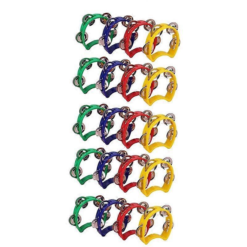 20Pcs Plastic Tambourine Musical Instruments